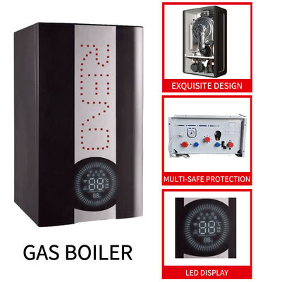 20kw Tankless Combiのボイラー黒の貝の壁に取り付けられたガス ボイラー